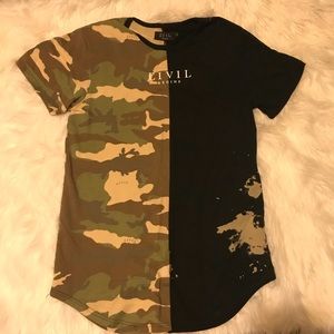 Half Camo Longline
